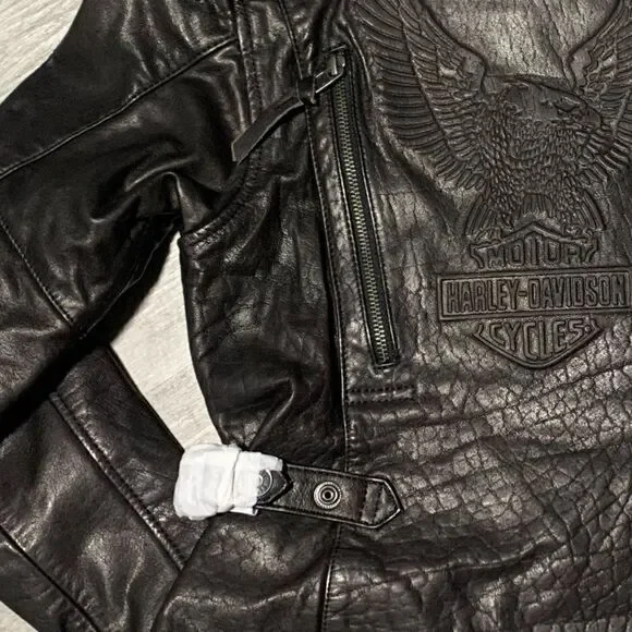 NWT Women's Line Stitcher Leather Jacket sz Xs-Petite - Picture 3 of 14